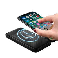Portable Lightweight Wireless Power Bank Qi Charger iPhone 8, X, 8 Plus, Samsung - Black