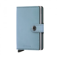 Secrid MiniWallet Leather Wallet BLUE MATT RFID Credit Card Protector