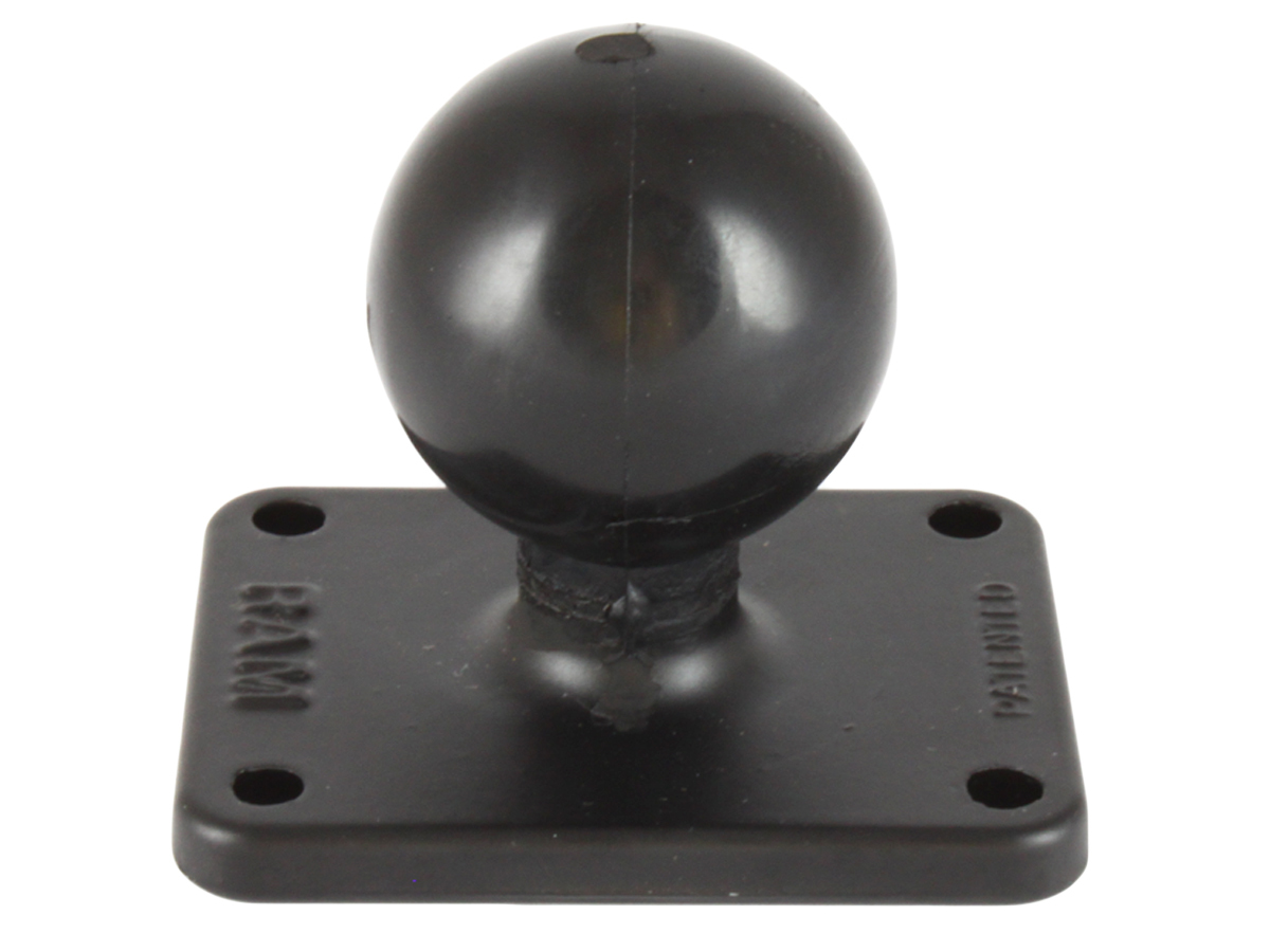 RAM Mount 1.5" C Size Ball with Rectangular Plate and 1.5" x 2" 4-Hole