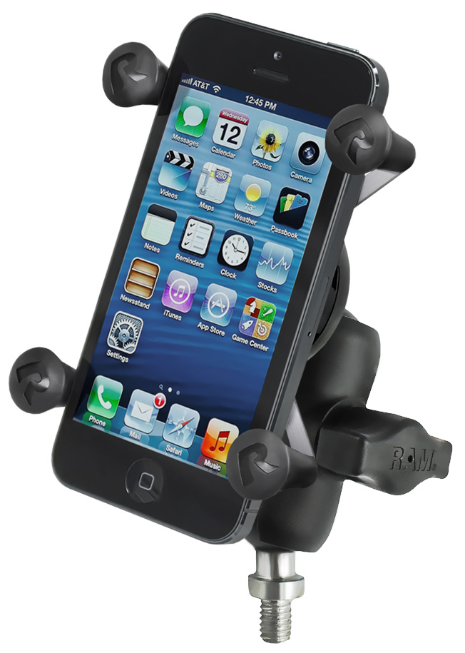 RAM Motorcycle Mount M10 Bolt Universal X-Grip Cradle iPhone 6 7 8 X